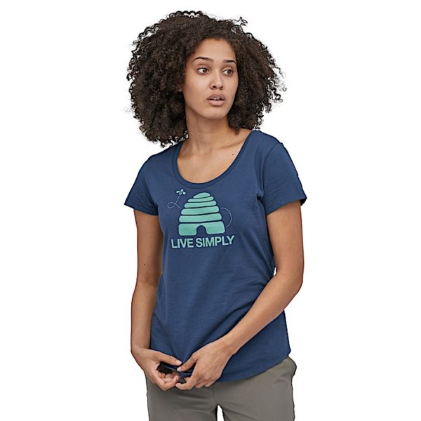 Patagonia - W's Live Simply Hive Organic Scoop T-Shirt - 38544